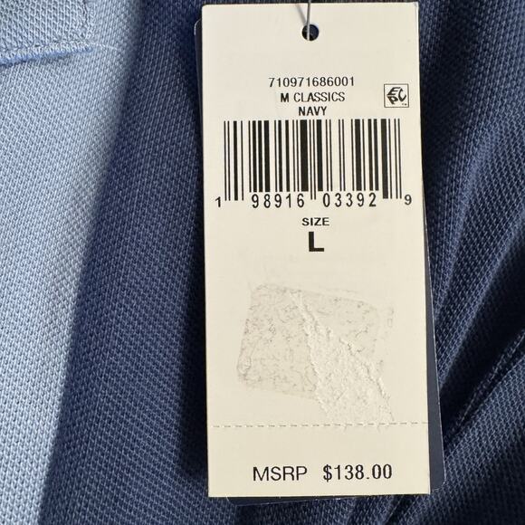 Polo Ralph Lauren Men's Large Navy/Blue Polo Shirts MSRP $138 - Picture 9 of 10